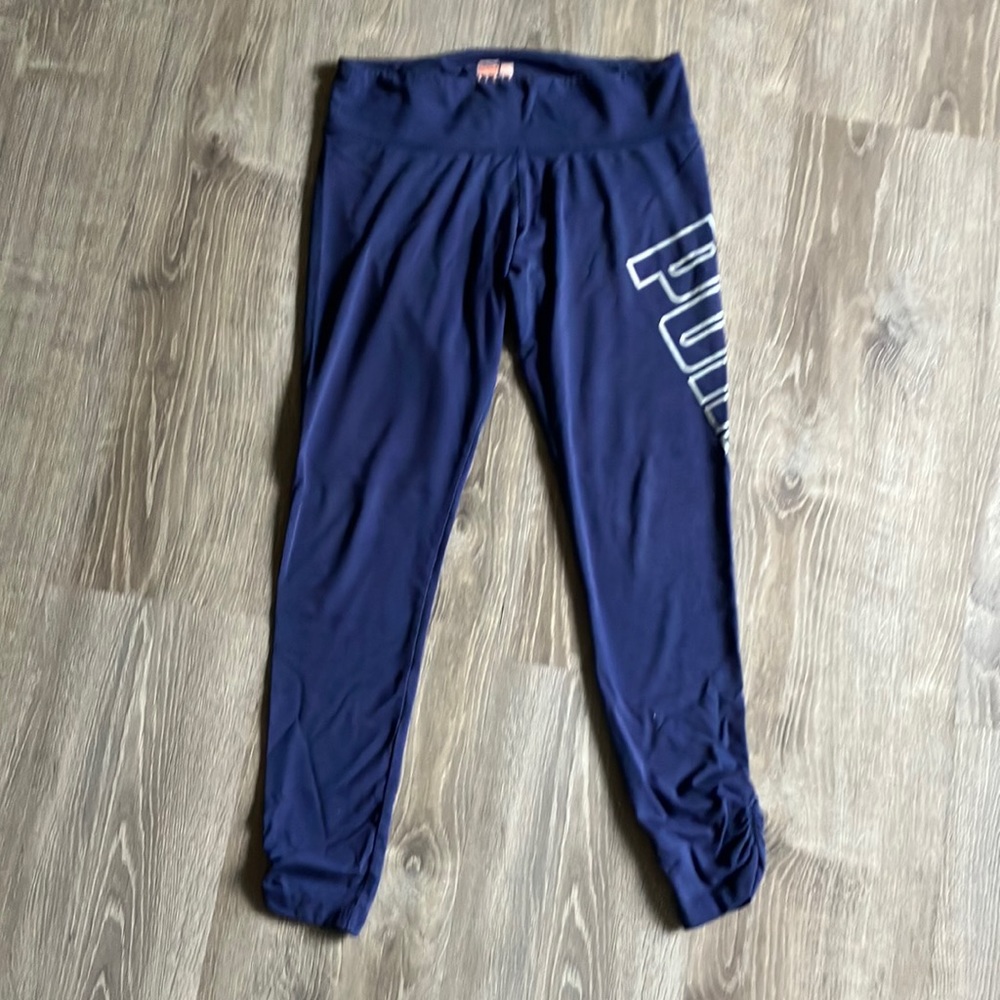 Navy blue puma leggings. Size kids XL.